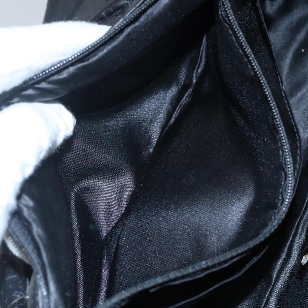 Black Leather Chanel Shoulder Bag