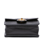 Black Leather Chanel Crossbody Bag