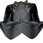 Black Leather Chanel Crossbody Bag
