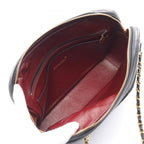 Black Leather Chanel Shoulder Bag