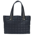 Black Leather Chanel Travel Line