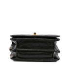 Black Leather Chanel Crossbody Bag