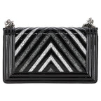 Black Leather Chanel Shoulder Bag