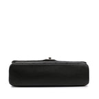 Black Leather Chanel Flap Bag