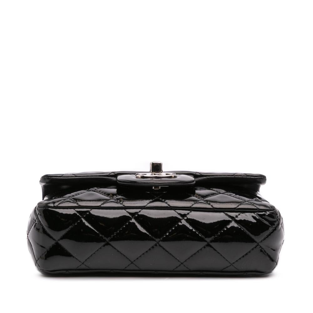 Black Leather Chanel Flap Bag