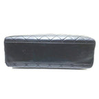 Black Leather Chanel Shoulder Bag