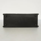 Black Leather Chanel Shoulder Bag