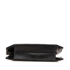 Black Leather Chanel Flap Bag