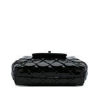 Black Leather Chanel Flap Bag