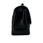 Black Leather Chanel Shoulder Bag