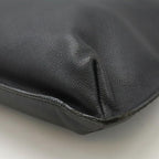 Black Leather Chanel Shoulder Bag