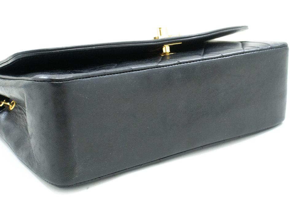 Black Leather Chanel Crossbody Bag