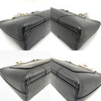 Black Leather Chanel Shoulder Bag