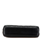 Black Leather Chanel Flap Bag
