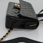 Black Leather Chanel Backpack