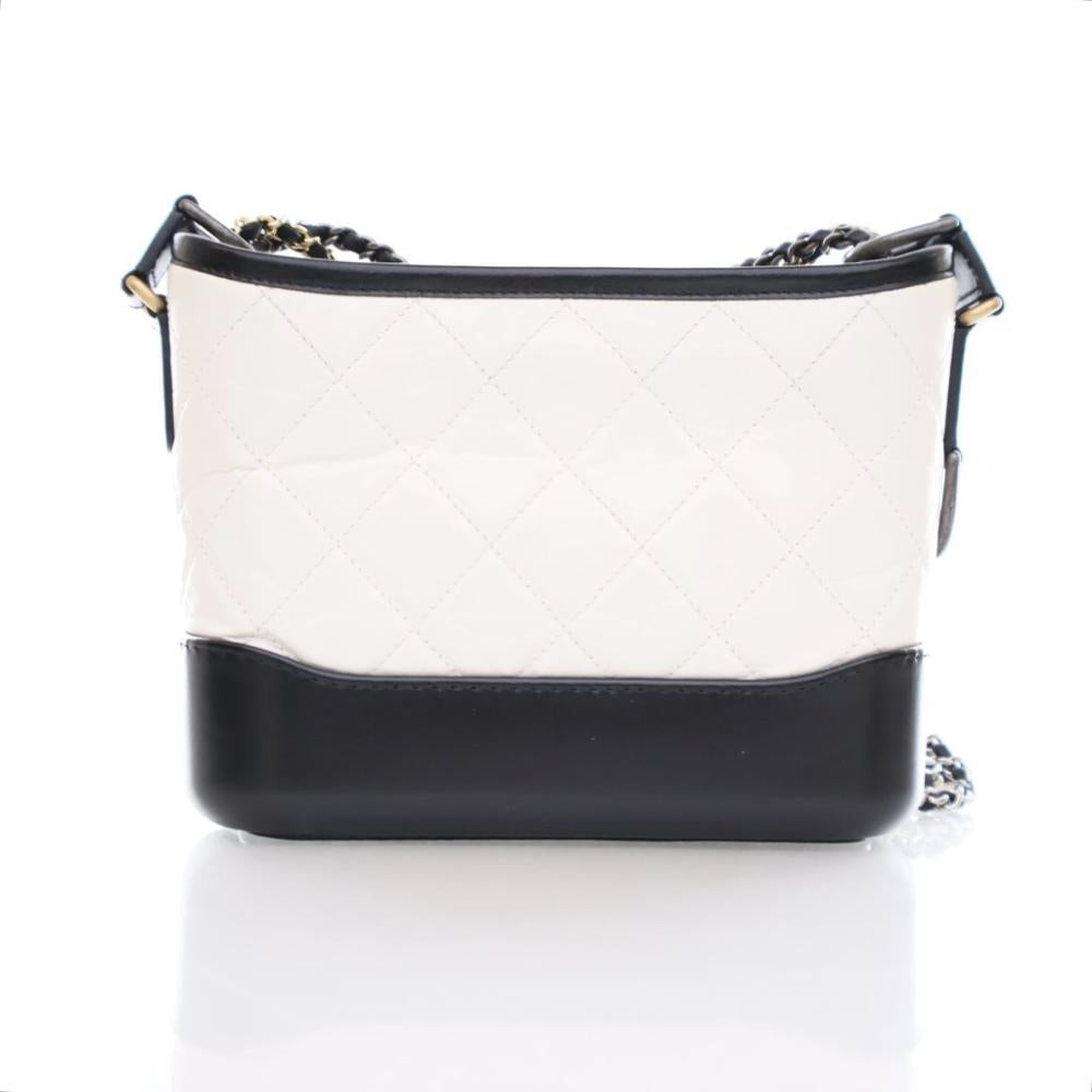 Black Leather Chanel Crossbody Bag