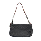 Black Leather Chanel Shoulder Bag