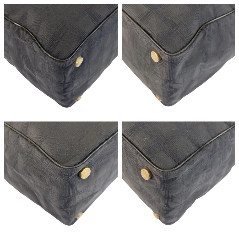 Black Leather Chanel Travel Line