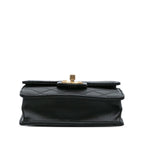 Black Leather Chanel Crossbody Bag