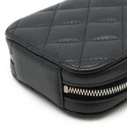 Black Leather Chanel Shoulder Bag