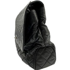 Black Leather Chanel Shoulder Bag