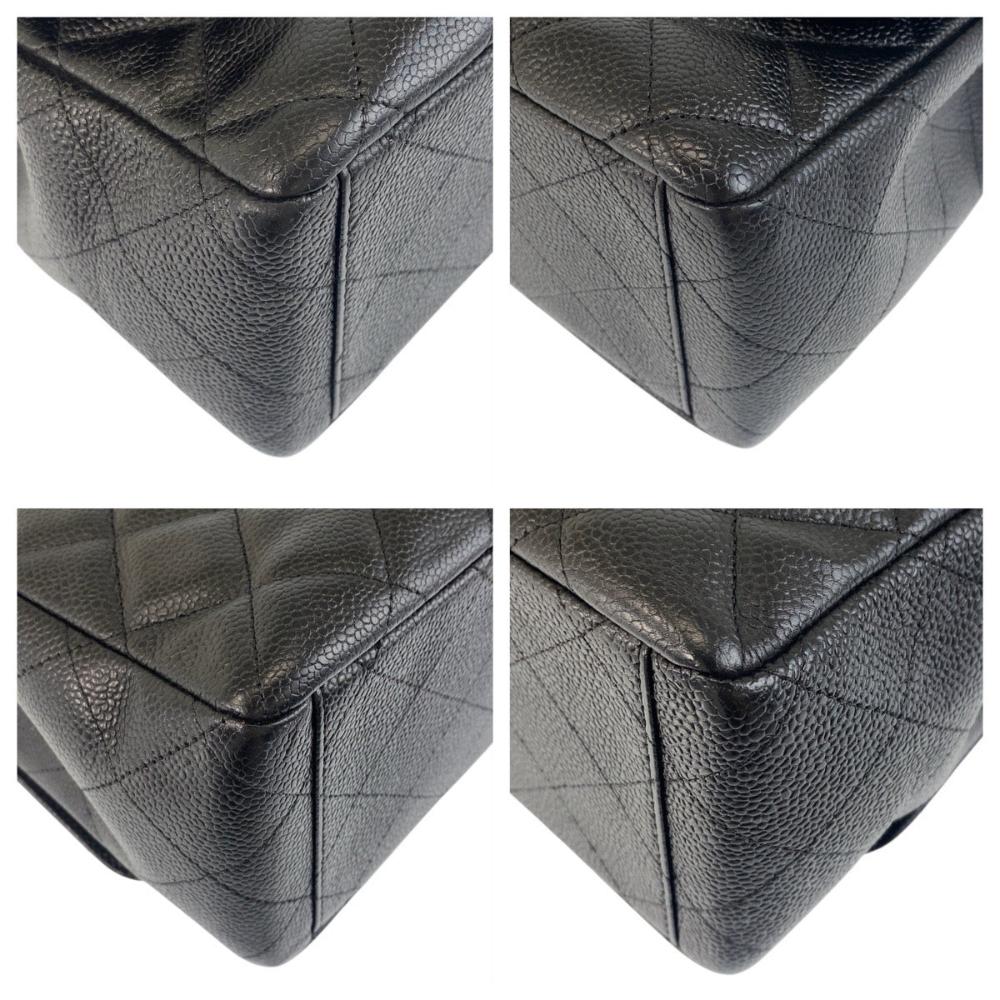 Black Leather Chanel Shoulder Bag