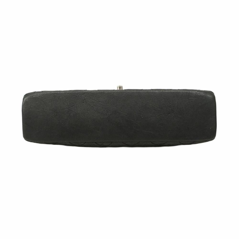 Black Leather Chanel Shoulder Bag