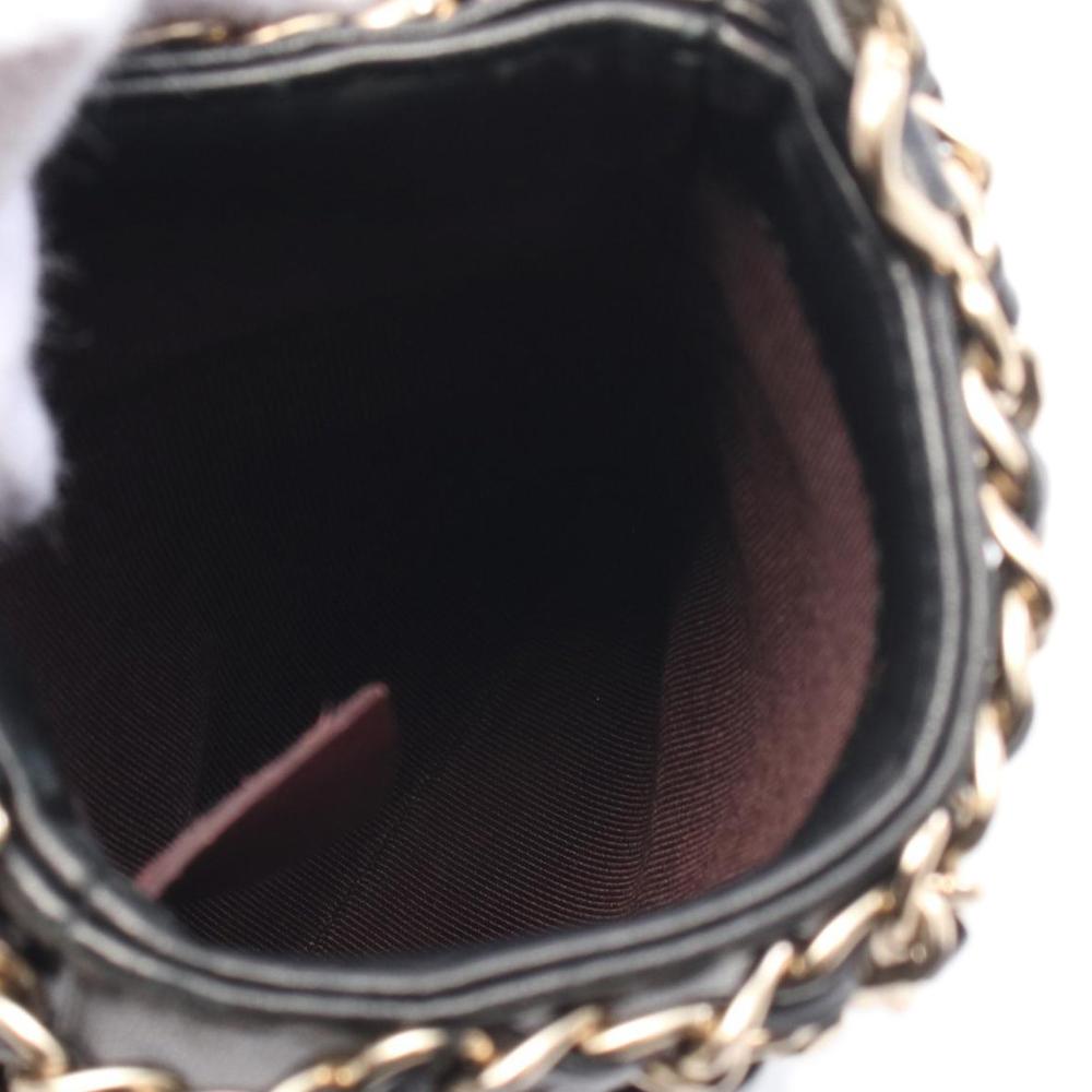 Black Leather Chanel Crossbody Bag