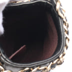 Black Leather Chanel Crossbody Bag