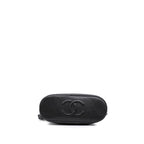 Black Leather Chanel Shoulder Bag