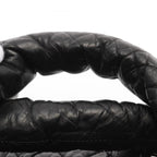 Black Leather Chanel Backpack
