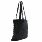 Black Leather Chanel Shoulder Bag