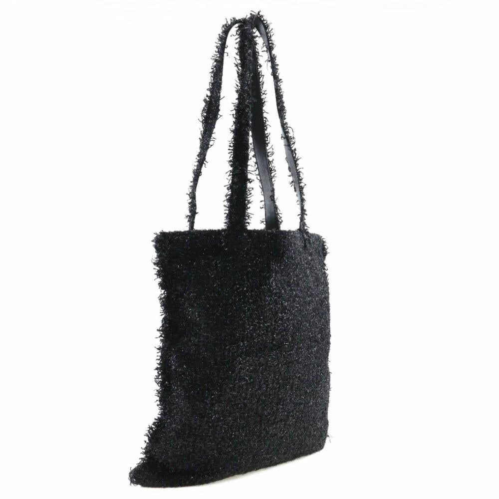 Black Leather Chanel Shoulder Bag