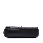 Black Leather Chanel Flap Bag