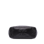 Black Leather Chanel Crossbody Bag