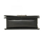 Black Leather Chanel Shoulder Bag