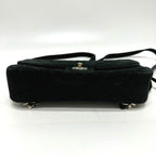 Black Leather Chanel Shoulder Bag
