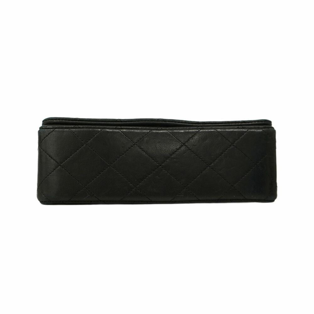 Black Leather Chanel Shoulder Bag
