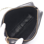 Black Leather Chanel Shoulder Bag
