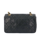 Black Leather Chanel Shoulder Bag