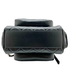 Black Leather Chanel Shoulder Bag