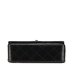 Black Leather Chanel Crossbody Bag