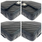 Black Leather Chanel Wallet On Chain