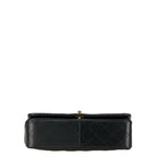 Black Leather Chanel Shoulder Bag