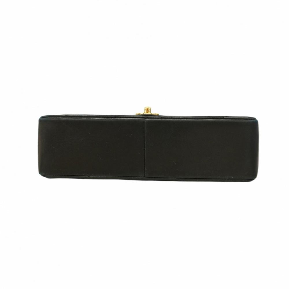 Black Leather Chanel Crossbody Bag
