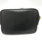Black Leather Chanel Shoulder Bag