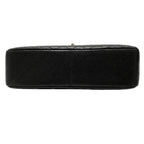Black Leather Chanel Flap Bag