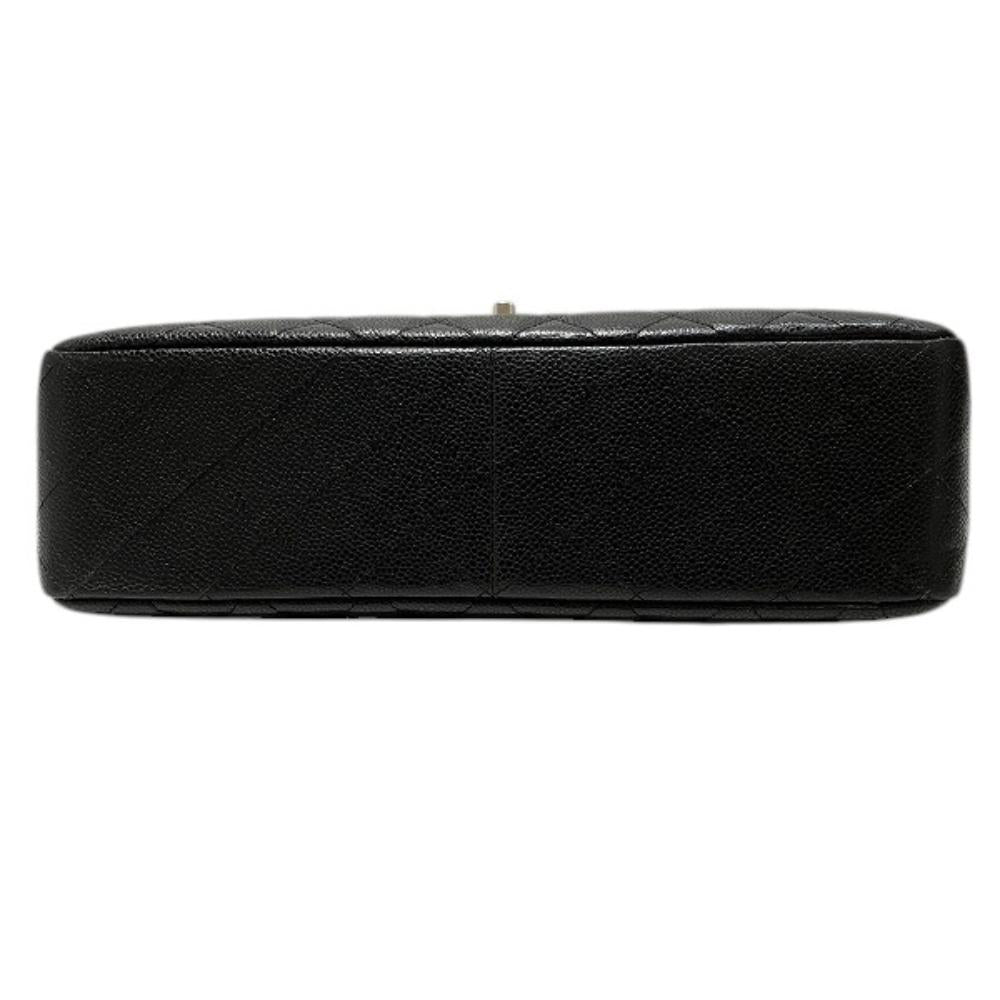 Black Leather Chanel Flap Bag