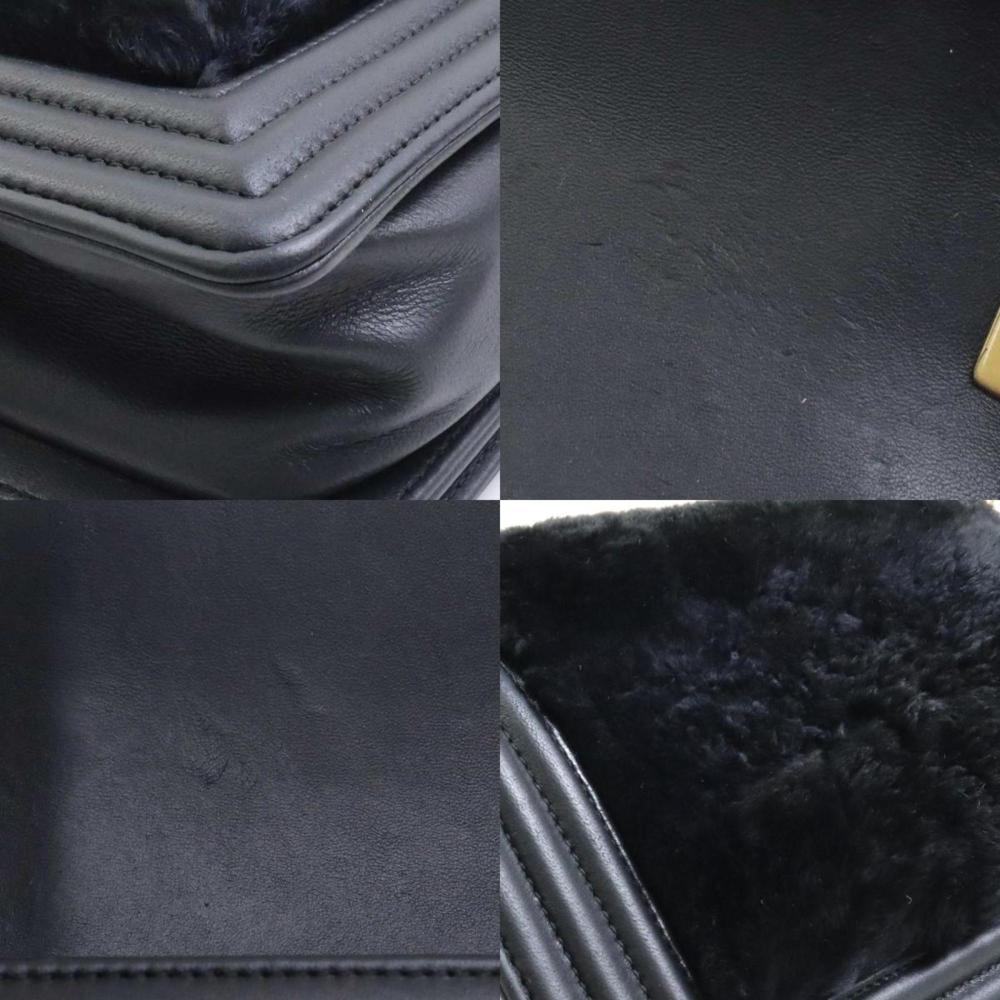 Black Leather Chanel Crossbody Bag