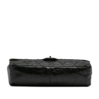 Black Leather Chanel Flap Bag
